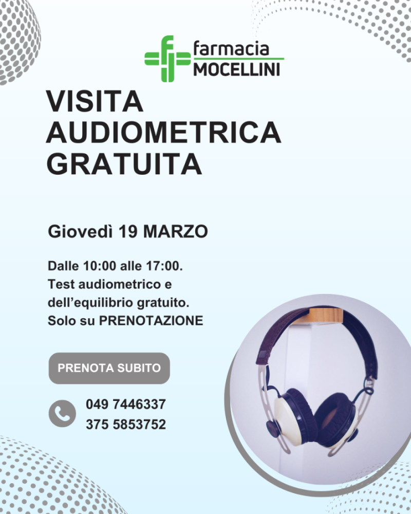 Visita audiometrica e test dell'equilibrio Villafranca Padovana